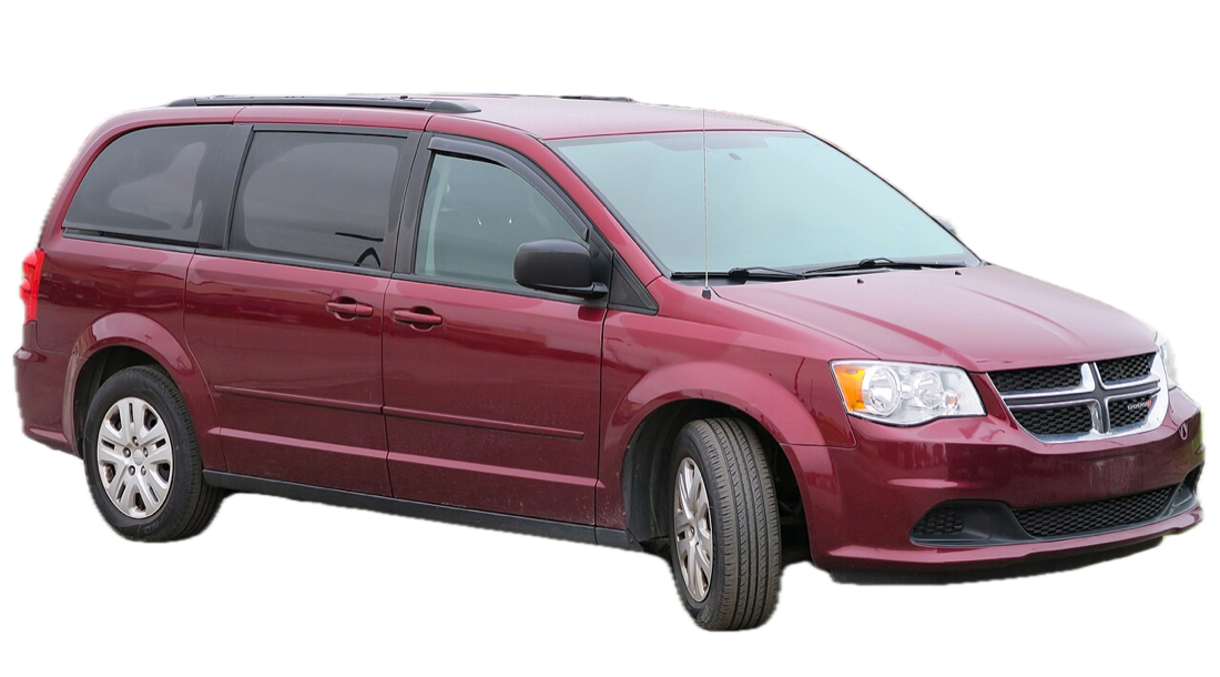 Red Dodge Grand Caravan - 360 view